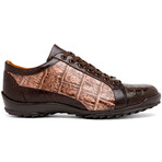 Cairo // Alligator Leather Sneakers // Brown + Orix (US: 9.5)