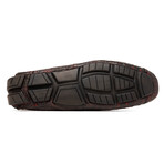 Parma // Caiman Belly Leather Bit Loafers // Black + Cherry (US: 9)