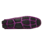 Remo // Caiman Leather Penny Loafers // Purple (US: 10.5)