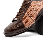 Cairo // Alligator Leather Sneakers // Brown + Orix (US: 9.5)