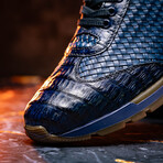 Roma // Caiman Woven Leather Sneaker // Navy (US: 7)