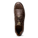 Kratos // Caiman Leather Sneakers // Brown (US: 8.5)