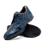 Kratos // Caiman Leather Sneakers // Navy (US: 7)