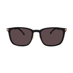 Hugo Boss // Men's 1406/F/SK 2M2 Square Sunglasses // Black Gold + Grey