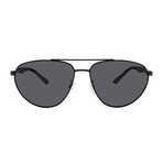 Armani // Men's EA2125 300187 Aviator Sunglasses // Matte Black+ Gray