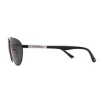 Armani // Men's EA2125 300187 Aviator Sunglasses // Matte Black+ Gray