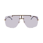 Carrera // Men's // 1016/S RHL Square Sunglasses // Gold Black + Silver Mirror