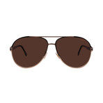 Carrera // Men's // 1051/S RHL Aviator Sunglasses // Gold Black + Brown Gradient