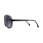 Carrera // Men's // 1050/S 80S- Aviator Sunglasses // Black White + Gray Gradient