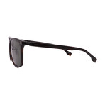 Hugo Boss // Men's 1406/F/SK 086 Square Sunglasses // Black Gunmetal + Green