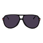 Carrera // Men's // 1045/S 0807 Aviator Sunglasses // Black Red + Gray