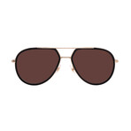 Carrera // Men's // 295/S 02M2 Pilot Sunglasses // Black Gold + Brown Gradient