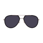 Carrera // Men's // 295/S 0807 Pilot Sunglasses // Black Silver + Gray Gradient