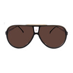 Carrera // Men's // 1050/S 2M2- Aviator Sunglasses // Gold Brown + Brown Gradient