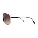 Carrera // Men's //  1043/S-2M2-Aviator Sunglasses // Black Gold + Brown Gradient