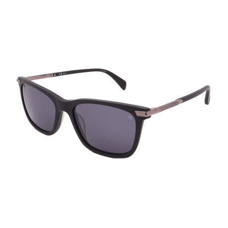 Rag & Bone // Mens RNB5042 003 Square Sunglasses // Matte Black + Grey