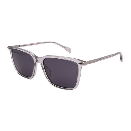 Rag & Bone // Men's RNB5028-G-S 63M Square Sunglasses // Gray Translucent + Dark Gray