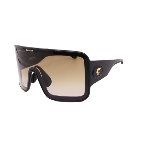 Carrera // Men's // Flaglab 15-807 Shield  Sunglasses // Black, Brown Gradient