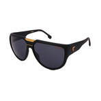 Carrera // Men's // FlagLab 13 003 Square Sunglasses // Matte Black Gold + Gray