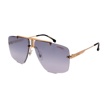 Carrera // Men's // 1016/S RHL Square Sunglasses // Gold Black + Silver Mirror