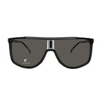 Carrera // Men's // 1056/S 08A- Aviator Sunglasses // Black + Gray Polarized