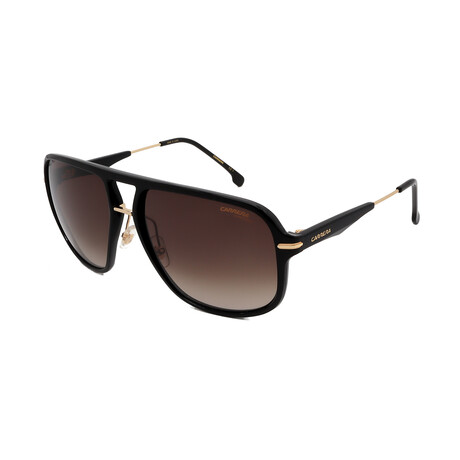 Carrera // Men's //  296/S-2M2-Aviator Sunglasses // Black, Gold + Brown Gradient