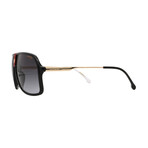 Carrera // Men's // 1019/S Y11 Aviator Sunglasses // Black Gold + Gray Gradient