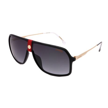 Carrera // Men's // 1019/S Y11 Aviator Sunglasses // Black Gold + Gray Gradient