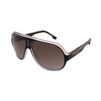 Carrera // Men's // SpeedWay/N 2M2 Aviator  Sunglasses // Black Clear + Gray Gradient