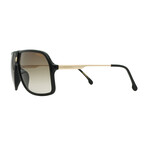 Carrera // Men's // 1019/S 0807 Aviator Sunglasses // Black Gold + Brown Gradient