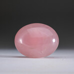 Genuine Polished Rose Quartz Palm Stone // Medium