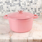 BergHOFF Neo Cast Iron 3qt. Round Dutch Oven 8" with Lid (Pink)