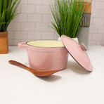 BergHOFF Neo Cast Iron 3qt. Round Dutch Oven 8" with Lid (Pink)