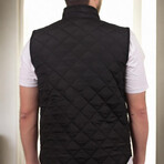 Diamond Quilted Vest // Black (S)