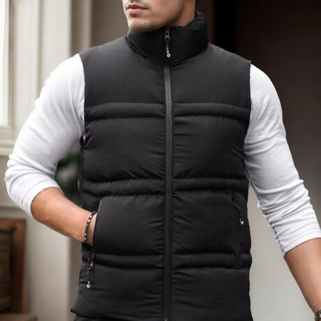 Puffer Vest // Black (S)