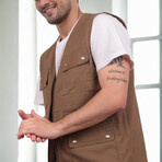 Utility Vest // Brown (M)