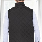 Lined Quilted Vest // Black (M)