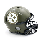 Jerome Bettis Autographed Pittsburgh Steelers "Salute to Service" Replica Helmet