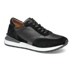 Briggs Jogger Leather Sneaker // Black (8)