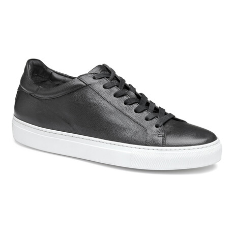 Jake Lace-To-Toe Leather Sneakers // Black (8)