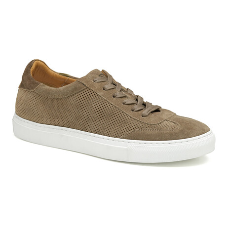 Jake Perfed U-Throat Leather Sneakers // Taupe (8)