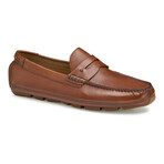 Damon Penny Leather Loafer // Mahogany (8)