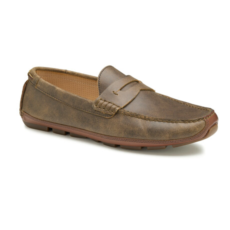 Damon Penny Leather Loafer // Brown (8)