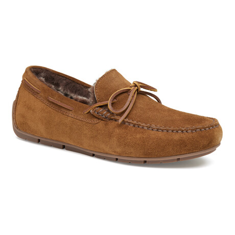 Baldwin Driver One-Eye Tie Leather Boat Shoes // Snuff (8)