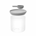 BergHOFF Leo 1.2Qt. Glass Food Container 5" // Gray Spoon