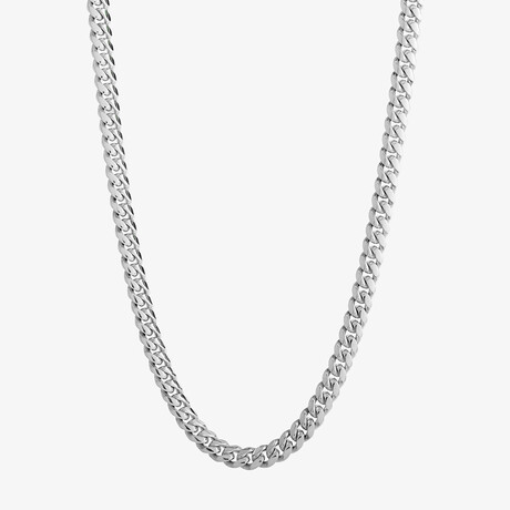 Silver Miami Cuban Link Chain // 5mm (22 in)