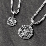 Saint Christopher // Silver Pendant (Small)