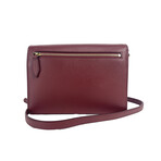 Macken Small Leather Crossbody Bag // Crimson Red