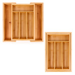 BergHOFF Bamboo 6-Slot Expanding Flatware Organizer // Set of Two