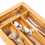 BergHOFF Bamboo 6-Slot Expanding Flatware Organizer // Set of Two